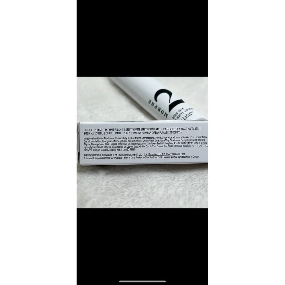 Morphe Good Talk Blotted Matte Lipstick Pink Pucker Vegan Cruelty Free‎